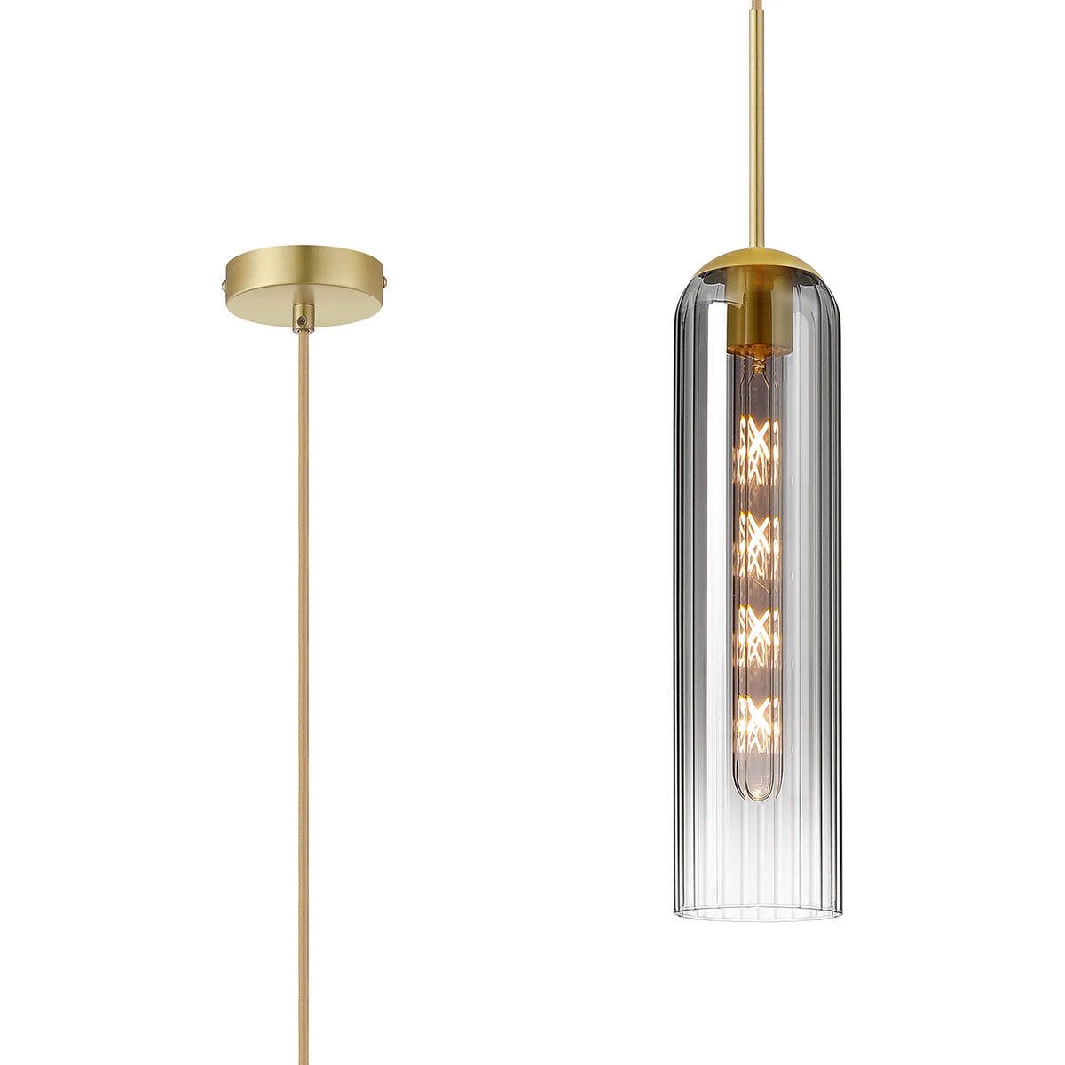 Brando Single Pendant Satin Gold EM9778-HSA