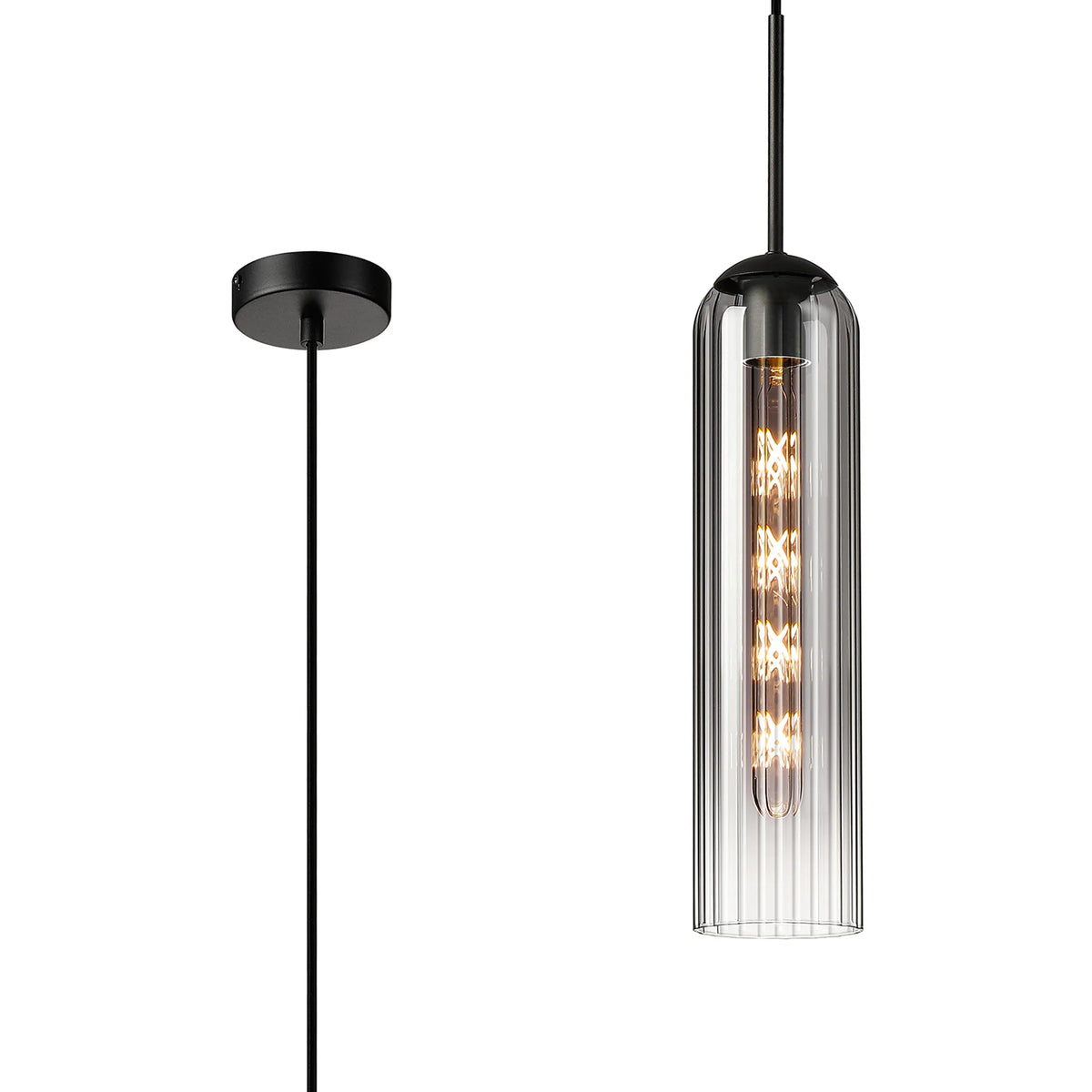 Brando Single Pendant Satin Black EM9778-HSA
