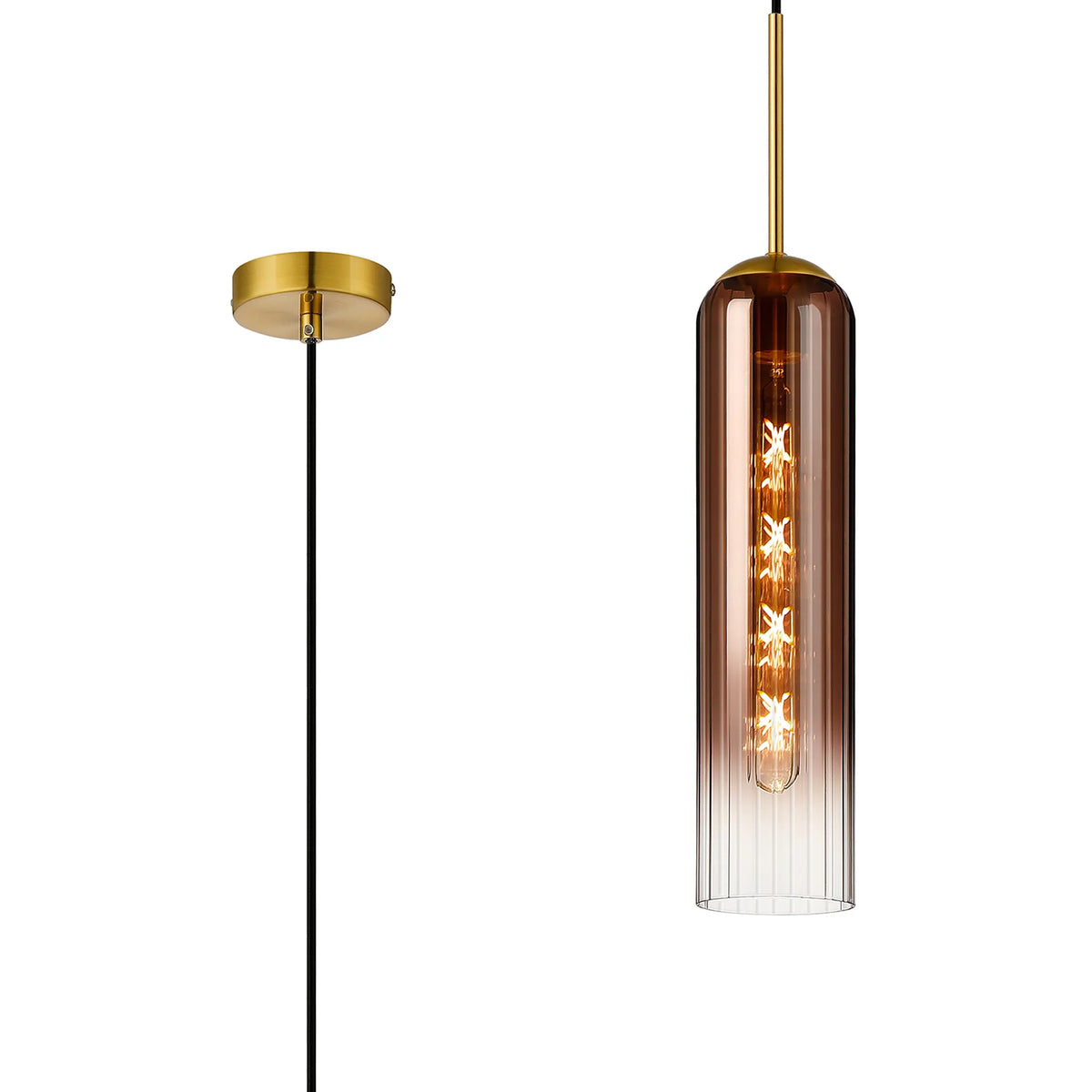 Brando Single Pendant Brass Gold EM9778-HSA