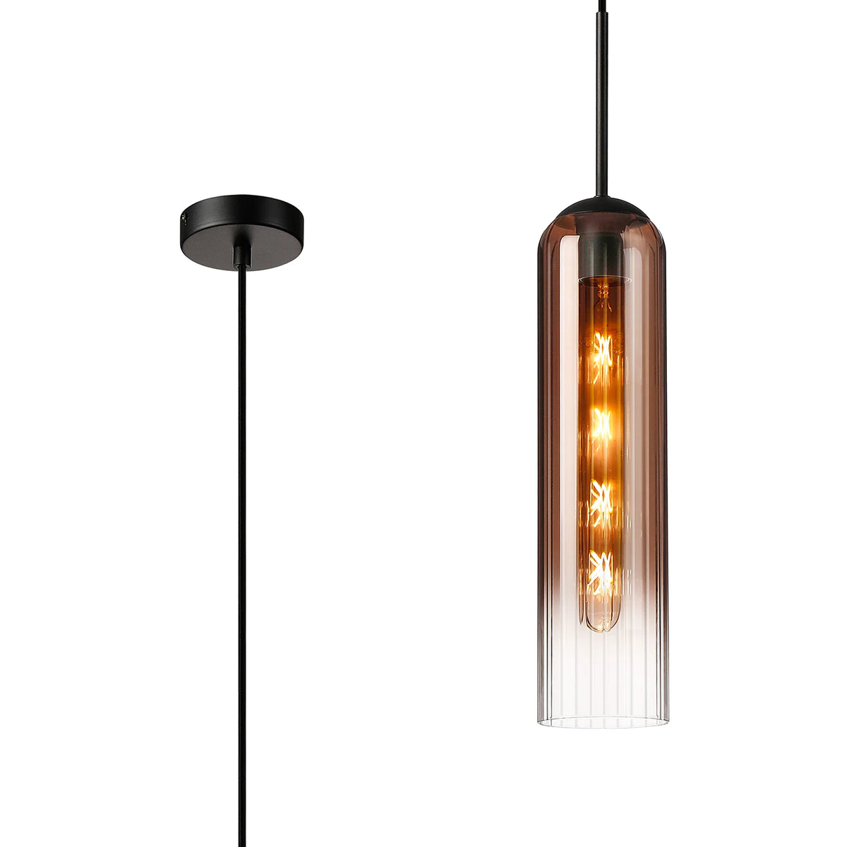 Brando Single Pendant Satin Black EM9778-HSA