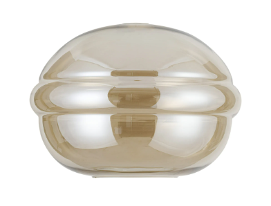 Fontaine 36 x 27cm Open Mouth Round Ripple Shade
