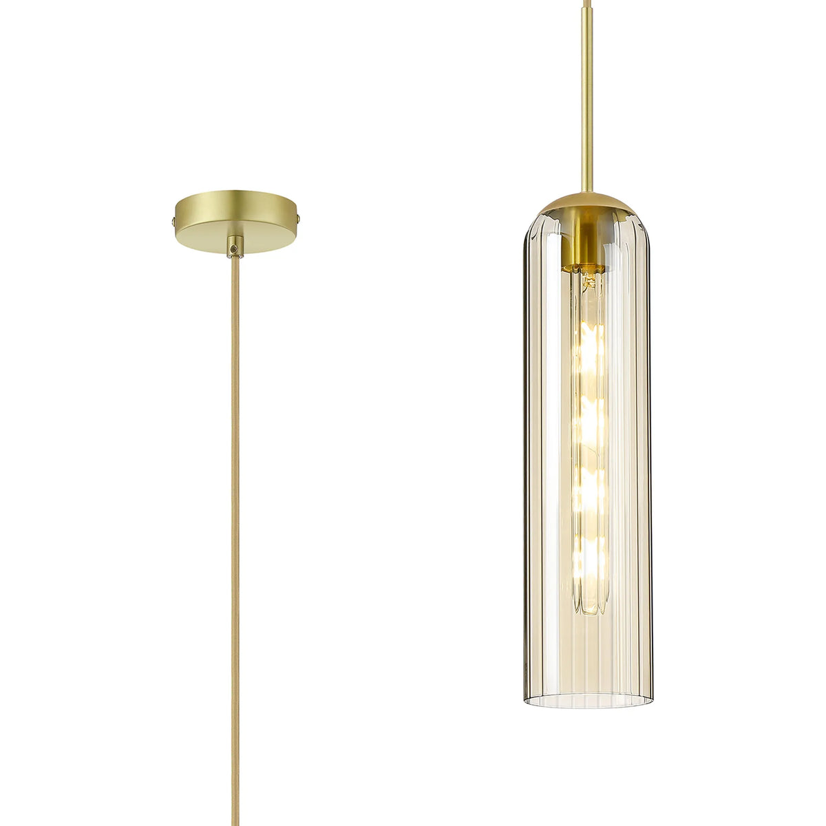 Brando Single Pendant Satin Gold EM9778-HSA