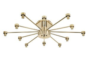 Spacek 12 Light Semi-Flush Frame Only EM0959