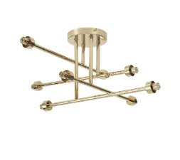 Spacek 8 Light Sputnik Semi-Flush Frame Only EM1459