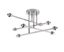 Spacek 8 Light Sputnik Semi-Flush Frame Only EM1459