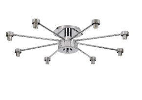 Spacek 8 Light Semi-Flush Frame Only EM9859