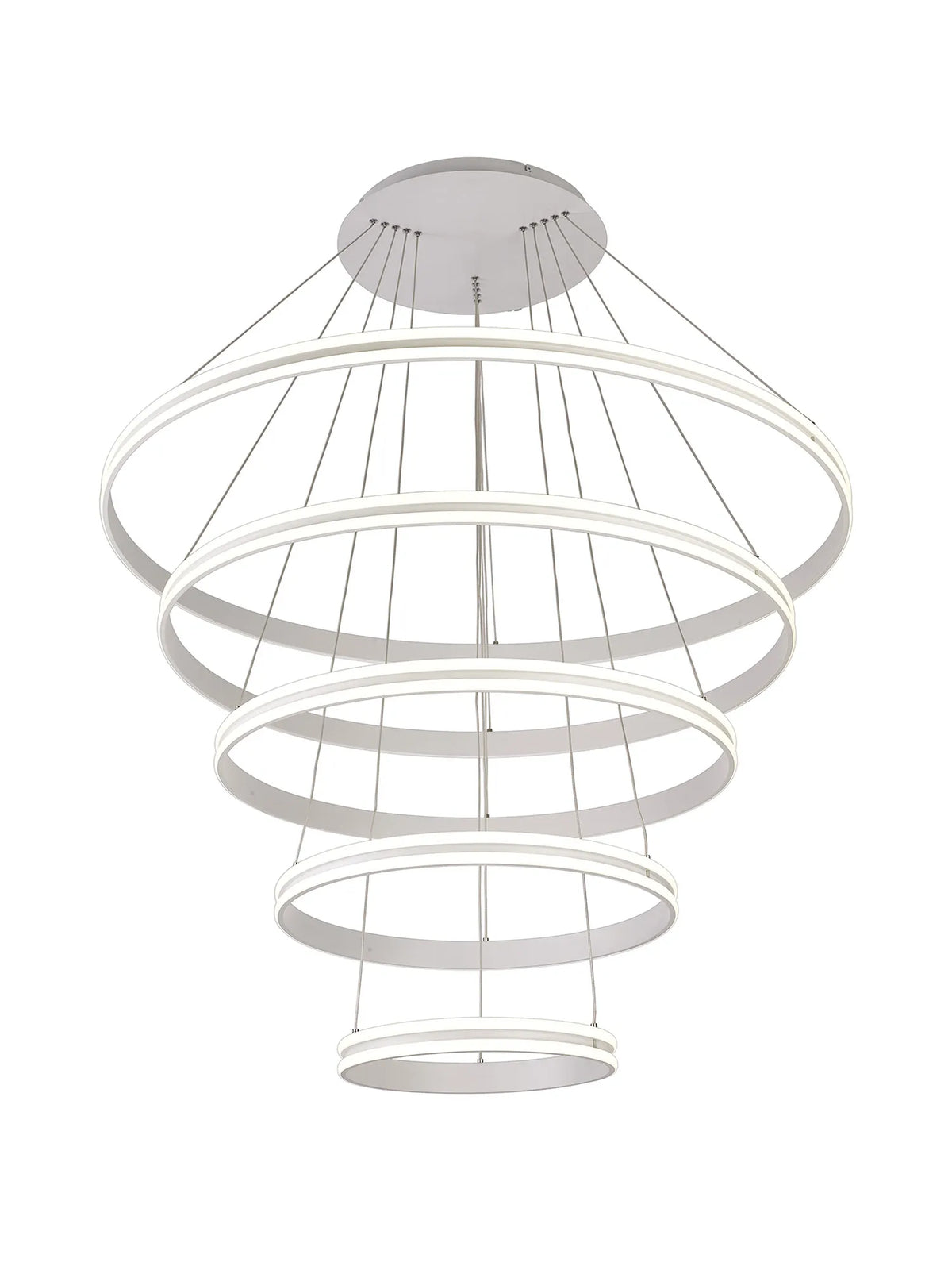 Nolte 5 Ring LED Pendant, White, EMHW9999-HSA