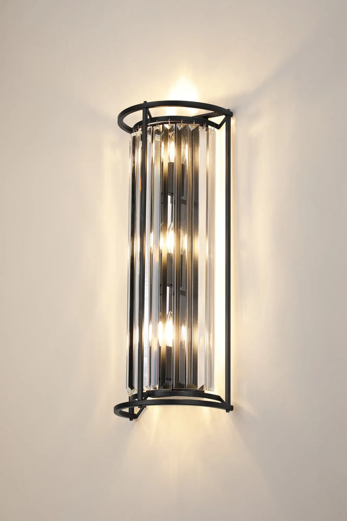 Bardem Tall Wall Light Satin Black EMLB1289-HSA