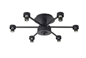 Spacek 6 Light Semi-Flush Frame Only EM8859