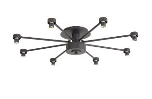 Spacek 8 Light Semi-Flush Frame Only EM9859