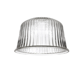 Fontaine 28 x 17.5cm Ribbed Dome Glass Shade