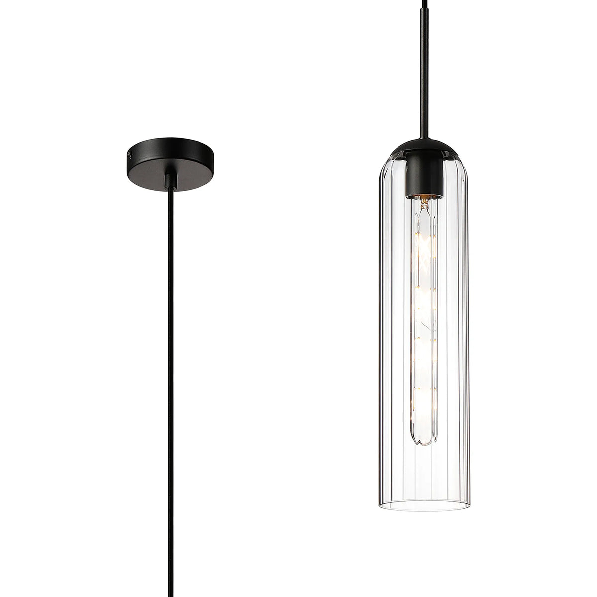 Brando Single Pendant Satin Black EM9778-HSA