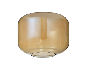 Fontaine 25 x 19.5cm Plain Pumpkin Glass Shade