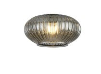 Spacek 16x9cm Oval Sphere Ribbed (Q) Glass Shade EM1069