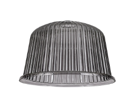 Fontaine 28 x 17.5cm Ribbed Dome Glass Shade
