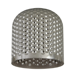 Fontaine 18 x 18cm Smoke Plated Bell Shade