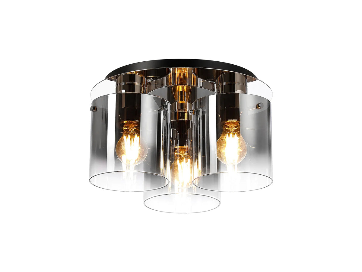 Valentino Round 3 Light Ceiling Flush, EMMS/NP2969-HSA