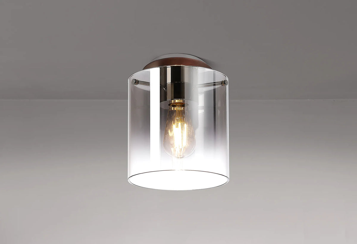 Valentino Round Mocha Ceiling Flush, EMMS/OM1969-HSA