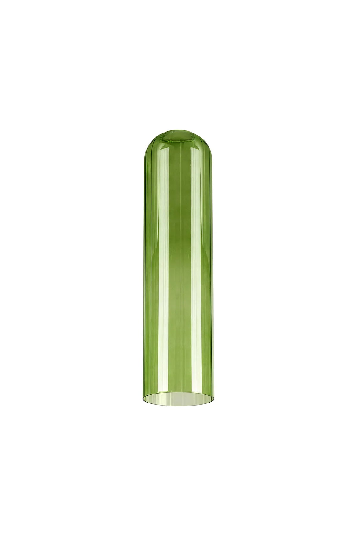 Brando Tubular Ribbed Glass Shade 10x39cm EM8599-HSA