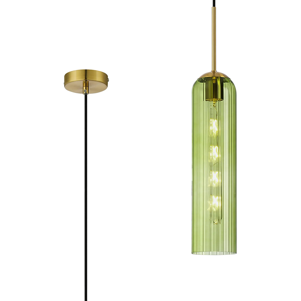 Brando Single Pendant Brass Gold EM9778-HSA