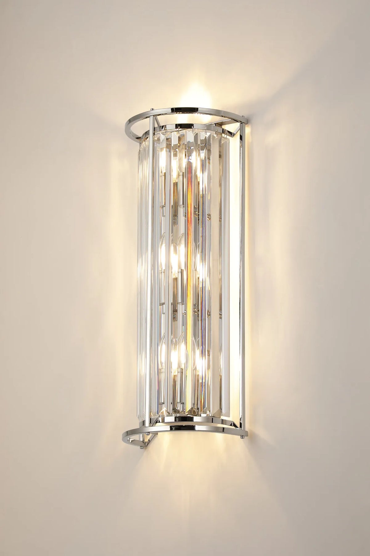 Bardem Tall Wall Light Polished Nickel EMNP1289-HSA