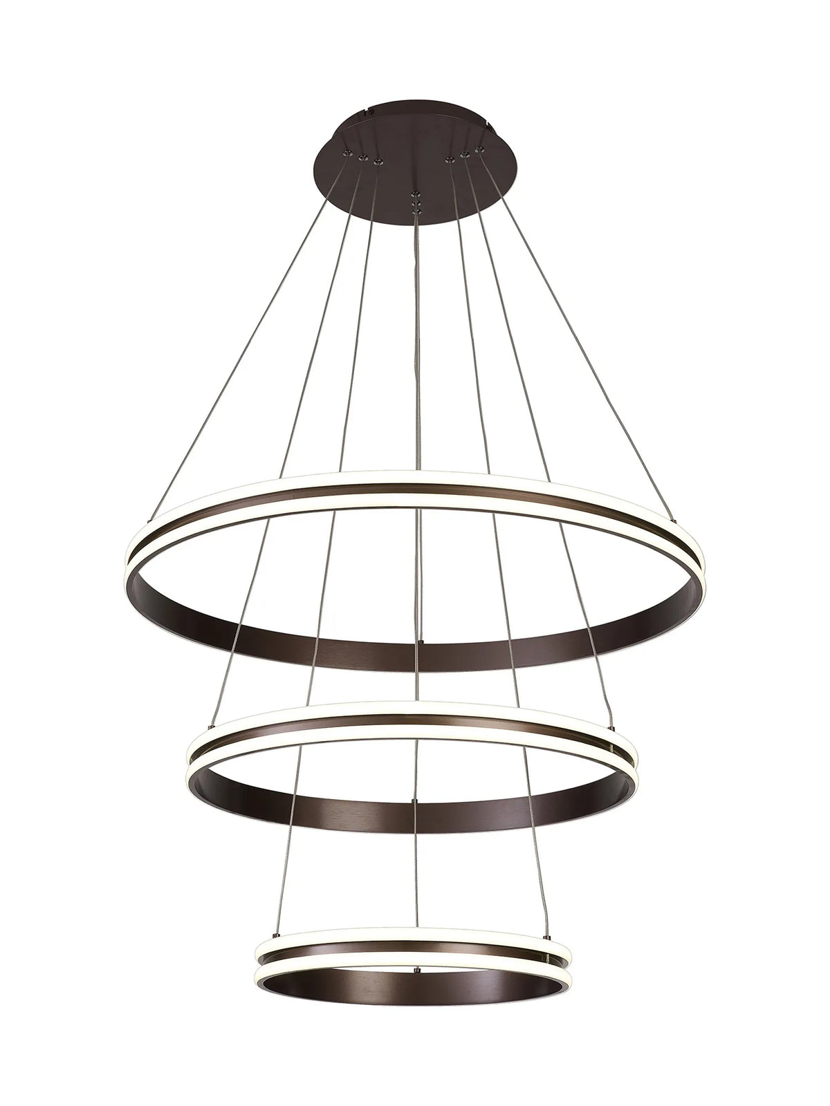 Nolte 3 Ring LED Pendant, Coffee, EMOC0777-HSA
