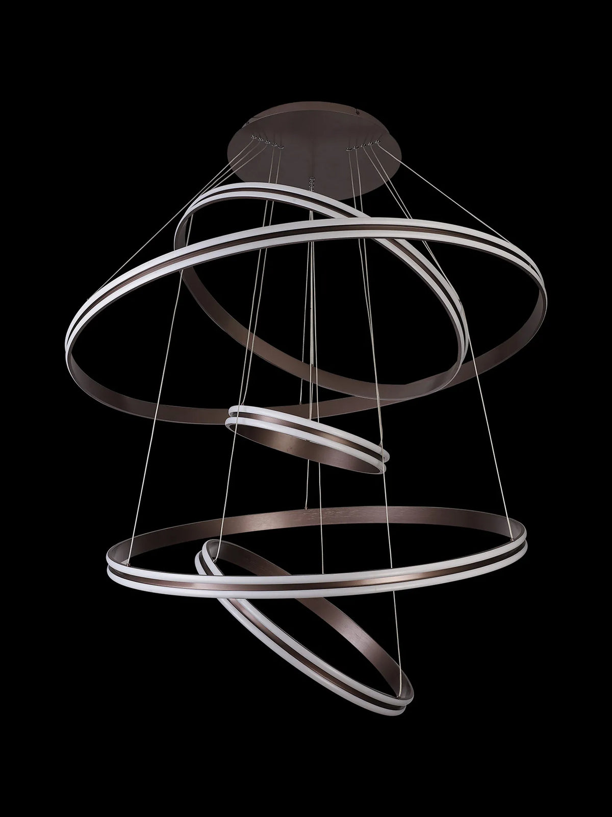 Nolte 5 Ring LED Pendant, Coffee, EMOC9999-HSA