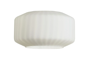 Fontaine 30 x 16.5cm Chamfered Round Ripple Shade