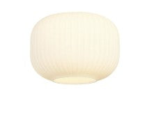 Spacek 18x13cm Pumpkin Shaped Ribbed (R) Glass Shade EM2069