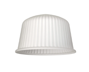 Fontaine 28 x 17.5cm Ribbed Dome Glass Shade