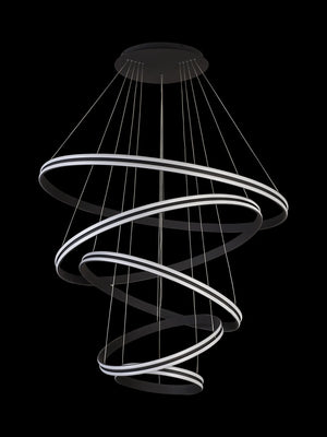 Nolte 5 Ring LED Pendant, Graphite, EMRG9999-HSA