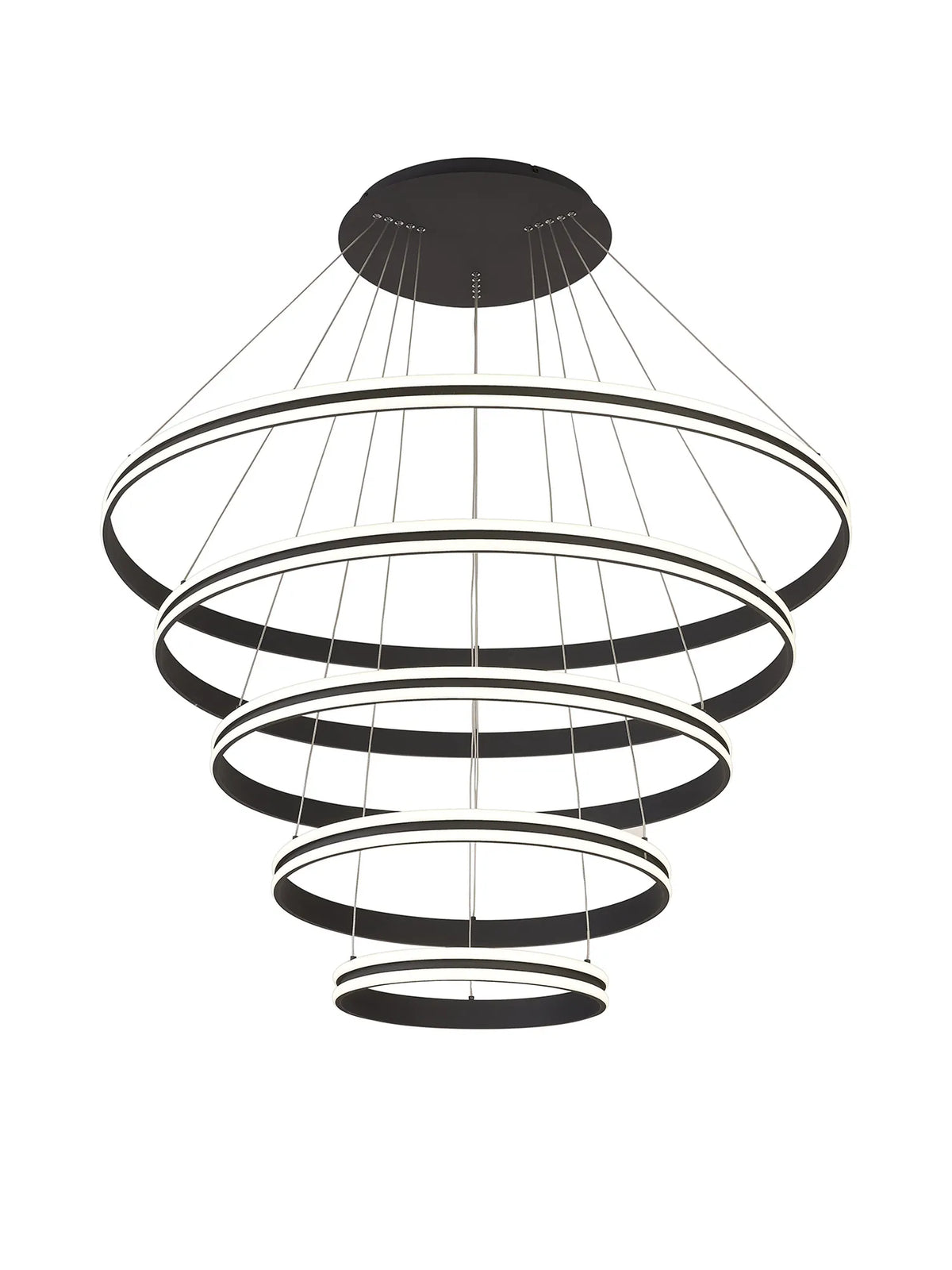 Nolte 5 Ring LED Pendant, Graphite, EMRG9999-HSA