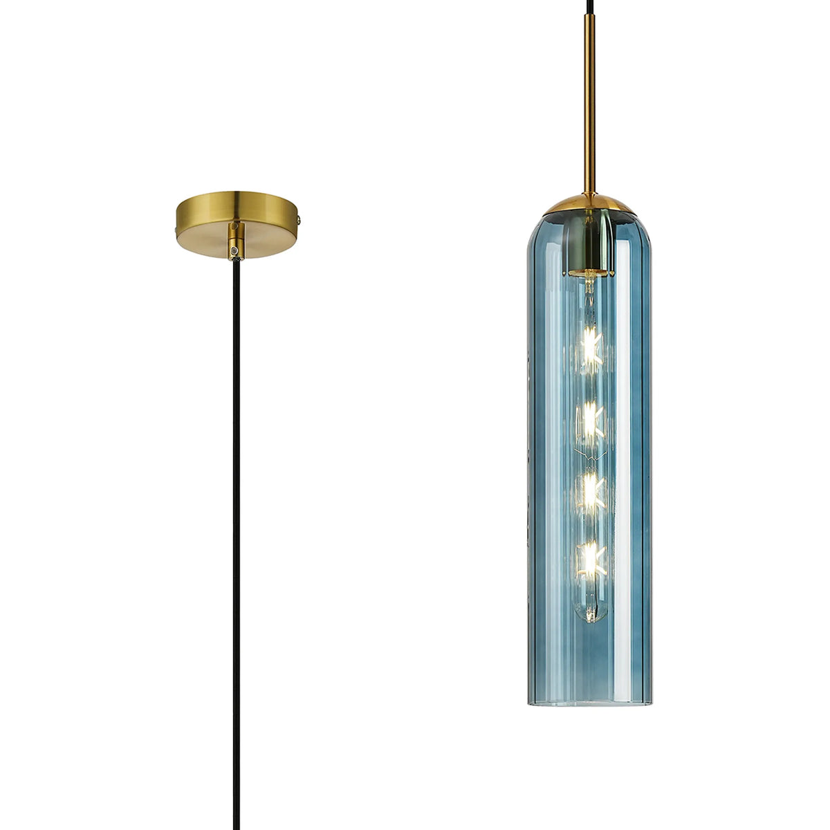 Brando Single Pendant Brass Gold EM9778-HSA