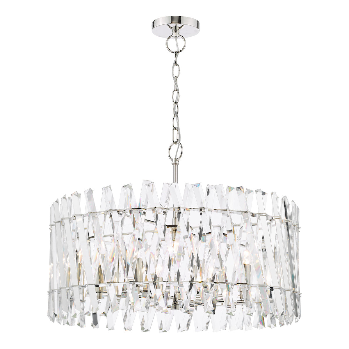 DAR ENT0838 Entwine 8 Light Pendant