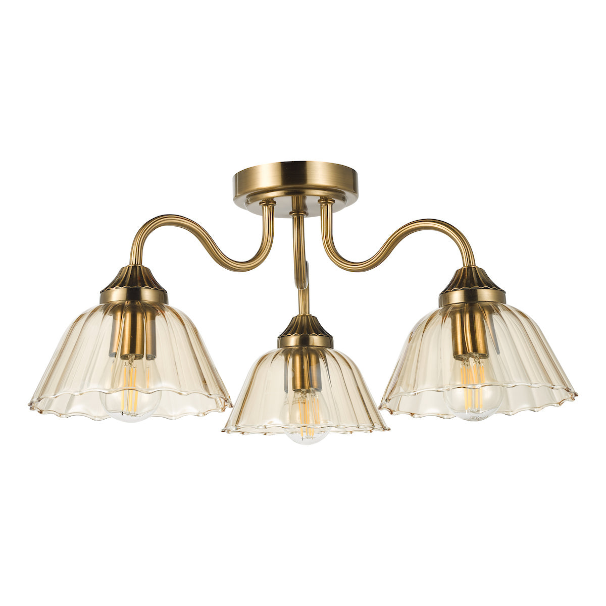 DAR ERI5363 Erika 3 Light Semi Flush
