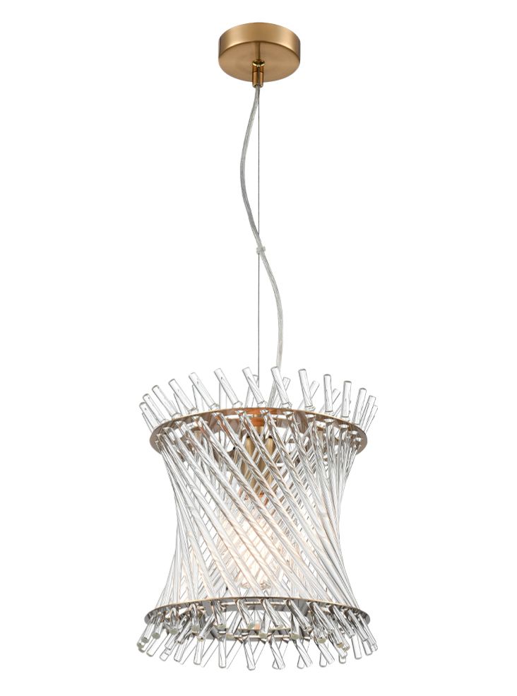 Franklite PCH482 Ethereal Single Pendant Aged Brass