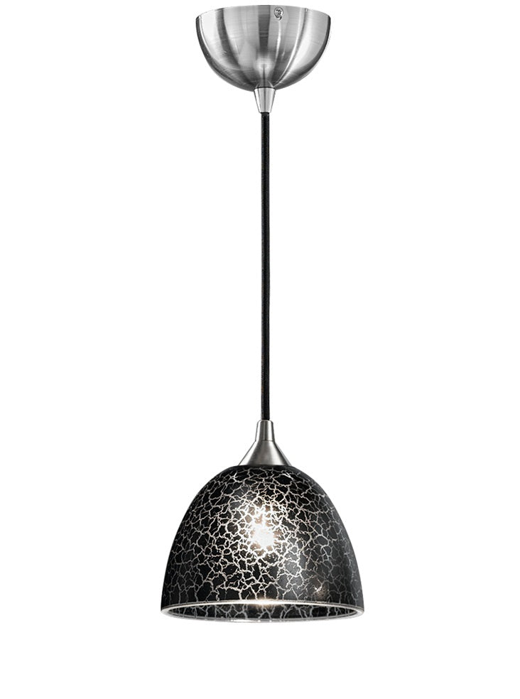 Franklite FL2290/1/952 Vetross Pendant Black Crackle