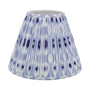 DAR IKAT Blue Cotton Tapered Drum Shade