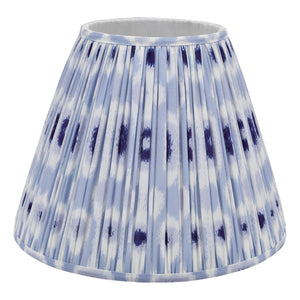 DAR IKAT Blue Cotton Tapered Drum Shade