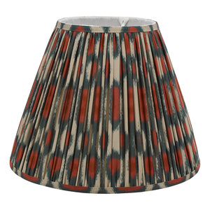 Dar IKAT Red Cotton Tapered Lamp Shade