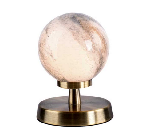 Kandinsky Touch Table Lamp Antique Brass Small Planet Style Glass KANTLAB/GALG07