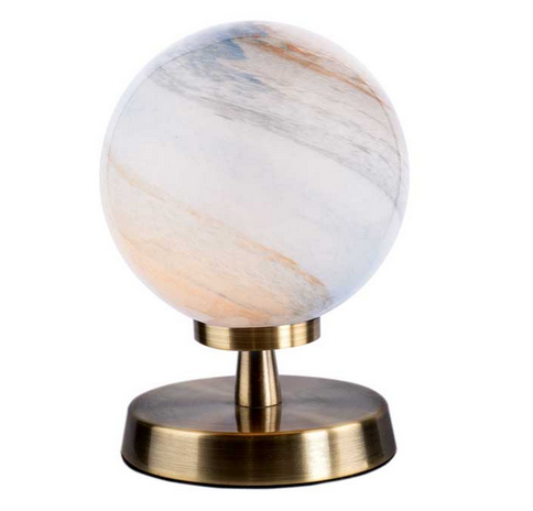 Kandinsky Touch Table Lamp Antique Brass Large Planet Style Glass KANTLAB/GALG07L