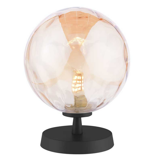 Kandinsky Touch Glass Table Lamp Matt Black/ Champagne Dimple KANTLBLC/GALG011