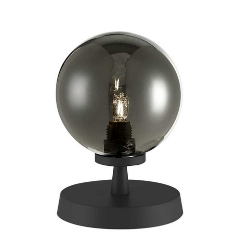 Kandinsky Touch Table Lamp Matt Black Smoked Glass KANTLBLC/GALG01