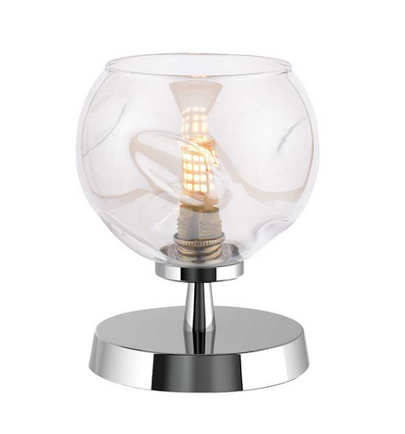 Kandinsky Touch Table Lamp Polished Chrome Champagne Organic Glass KANTLPC/GALG016