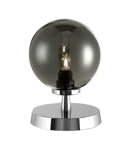 Kandinsky Touch Table Lamp Polished Chrome Smoked Glass KANTLAB/GALG01