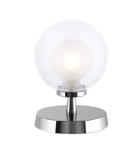 Kandinsky Touch Table Lamp Polished Chrome Clear and Opal Glass KANTLAB/GALG04