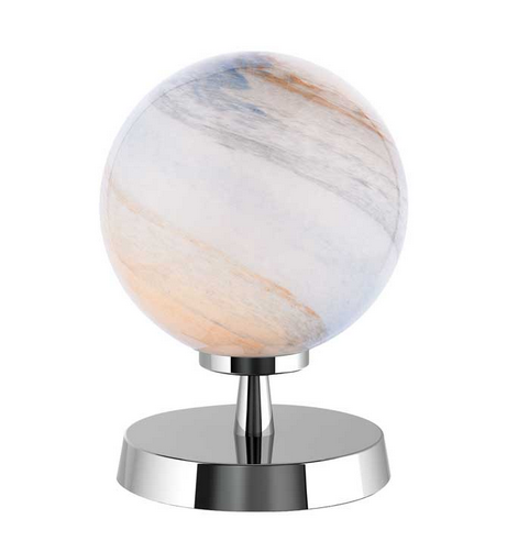 Kandinsky Touch Table Lamp Polished Chrome Large Planet Style Glass KANTLPC/GALG07L