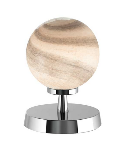 Kandinsky Touch Table Lamp Polished Chrome Small Planet Style Glass KANTLPC/GALG07