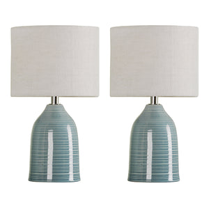Laura Ashley Penny Twin Pack Table Lamp
